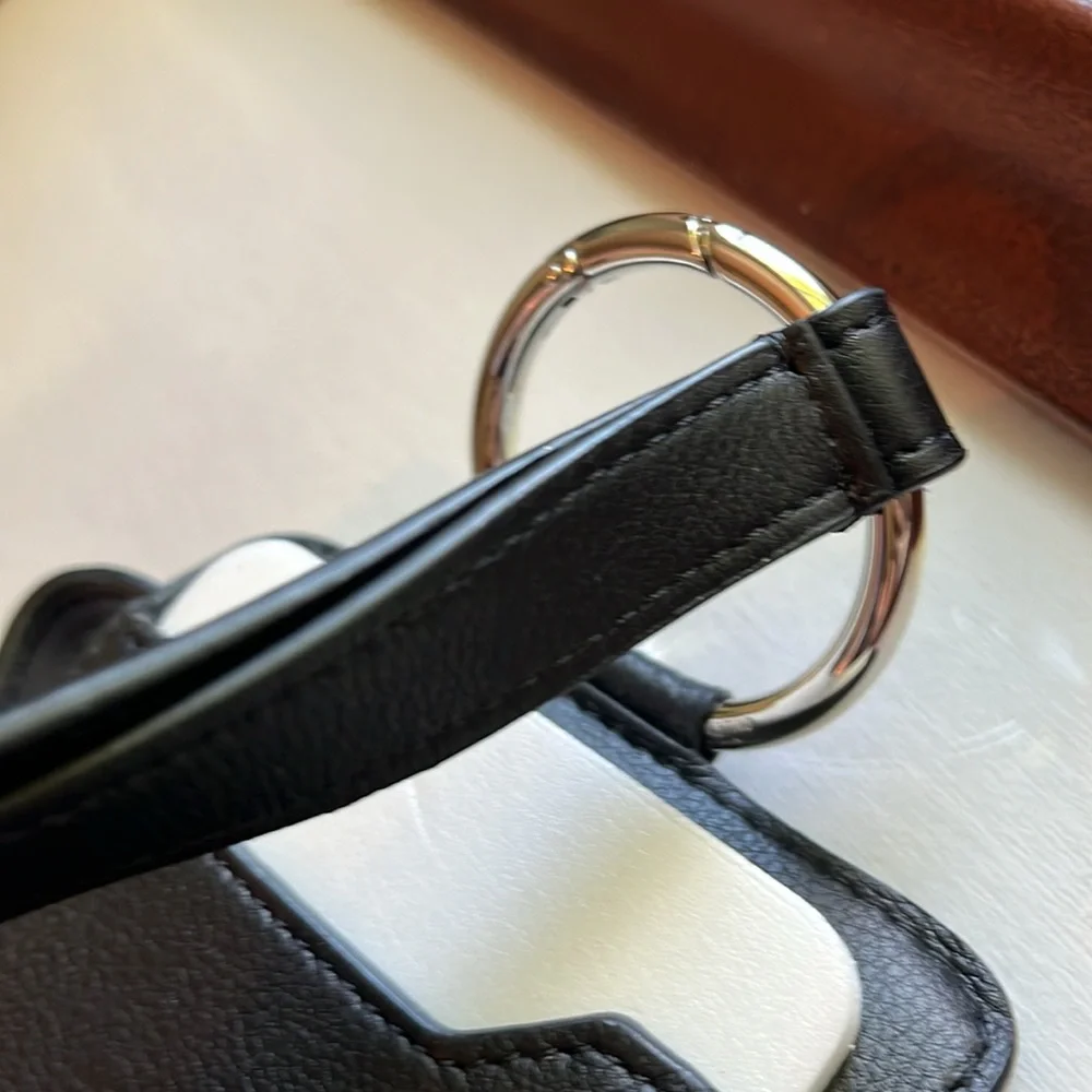 VALENTINO LEATHER NECK PHONE HOLDER